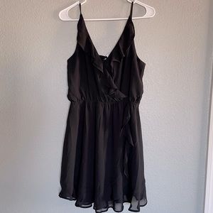Size 8 Divided Black Ruffle Dress
